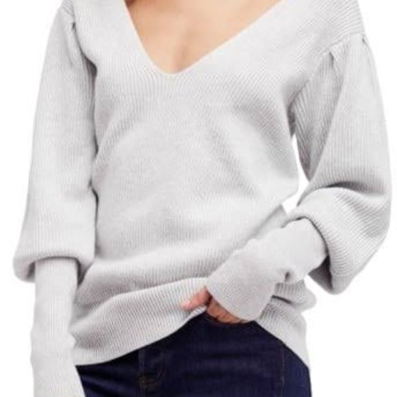 Free People Gingersnap Sweater Tunic in Gray - Picture 1 of 10